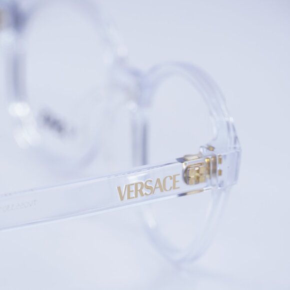 Versace Kids VK3012 148 Eyeglasses Transparent 47mm Round Frame - Picture 5 of 10